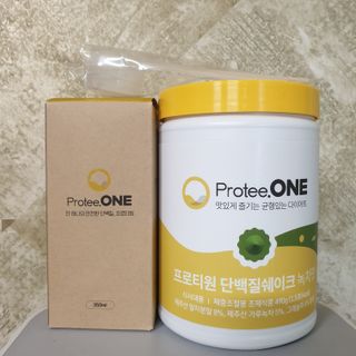 프로티원 단백질쉐이크 녹차맛 2주분 1통+보틀 — 5점을 준 리뷰어가 2021년 4월 올린 사용 사진