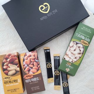 짜먹는 이지견과 짜먹는 이지아몬드, 짜먹는 이지허니피넛, 짜먹는 이지캐슈넛 각 10g X  10포 — 5점을 준 리뷰어가 2021년 3월 올린 사용 사진