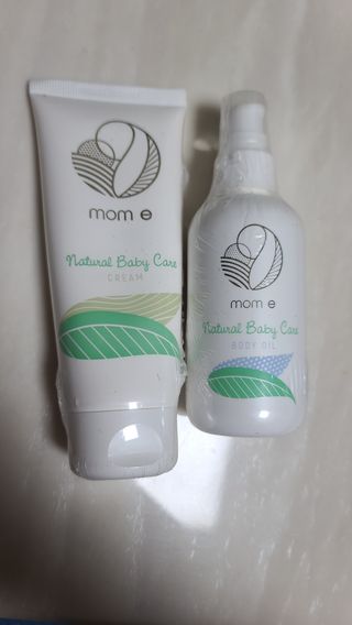 mom e 맘이 내추럴 베이비 케어 크림+바디오일 — 5점을 준 리뷰어가 2021년 1월 올린 사용 사진