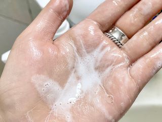 더마힐 헤어 컨디셔닝 샴푸 릴렉스 500ml — 4점을 준 리뷰어가 2021년 3월 올린 사용 사진