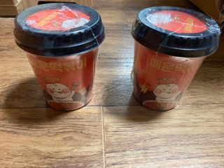 유비쿡 컵떡볶이 매운컵떡볶이2개/ 짜장컵떡볶이 2개  총 4개세트 — 5점을 준 리뷰어가 2021년 2월 올린 사용 사진
