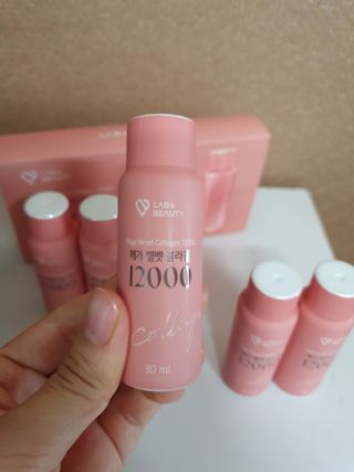 랩앤뷰티 메가 벨벳 콜라겐 12000 — 4점을 준 리뷰어가 2021년 5월 올린 사용 사진