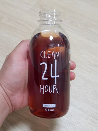 클린24시간 1BOX(5포) + 전용보틀(500ml) — 5점을 준 리뷰어가 2022년 12월 올린 사용 사진