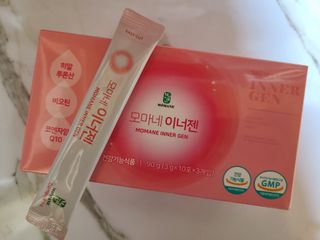 [모마네] 이너뷰티 히알루론산 비오틴 코큐텐 저분자피쉬콜라겐 - 3 g 30포 ★석류맛 — 5점을 준 리뷰어가 2021년 12월 올린 사용 사진