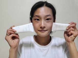 보타니티 촉촉수분자차 아쿠아핏 선 에센스 50ml + 보송톤업자차 징크 선 로션 50ml SPF50+ PA++++ (4/25) — 5점을 준 리뷰어가 2022년 5월 올린 사용 사진