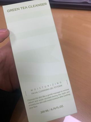 프리마인 메이크업과 들뜨는 각질까지 한방에 깐달걀로! 순하기까지한 셀베이스 그린티클렌저(200ml) — 5점을 준 리뷰어가 2023년 1월 올린 사용 사진