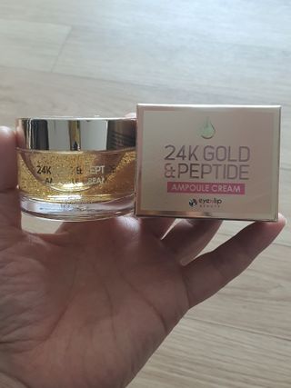 아이앤립 / EYENLIP 아이앤립 24K 골드 N 펩타이드 앰플 크림 — 4점을 준 리뷰어가 2021년 5월 올린 사용 사진