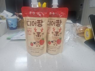 [몸엔용] 우리 아이 건강간식, 달콤한 녹용곤약젤리 디어팡 4종 — 3점을 준 리뷰어가 2021년 9월 올린 사용 사진