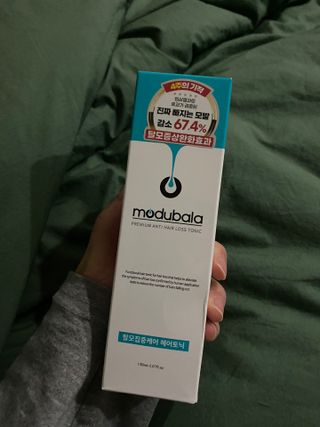모두발라 탈모집중케어 헤어토닉 — 5점을 준 리뷰어가 2021년 12월 올린 사용 사진