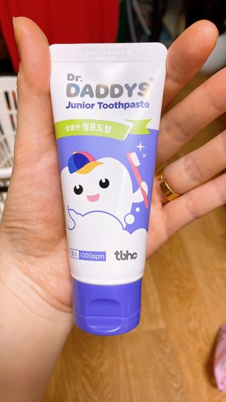 닥터데디스 안심불소 튼튼치약(청포도, 민트 중 택 1) 60g + 여행용 미니 치약 15g — 5점을 준 리뷰어가 2022년 7월 올린 사용 사진