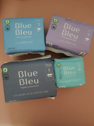 블루블루 유기농 순면 커버 생리대 — 5점을 준 리뷰어가 2021년 1월 올린 사용 사진