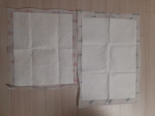 아베크 펫 와이드 프리미엄 중형 애견 강아지 배변 패드 54매 1팩 45g — 5점을 준 리뷰어가 2021년 7월 올린 사용 사진