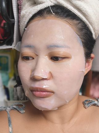 바노바기 코스메틱 바노바기 디엑스 마스크 — 5점을 준 리뷰어가 2024년 7월 올린 사용 사진