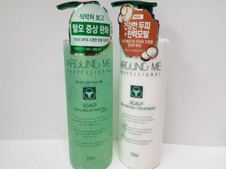 어라운드미 [어라운드 미] 탈모 증상 완화 스칼프 샴푸 + 두피 영양 공급 트리트먼트 — 3.5점을 준 리뷰어가 2021년 6월 올린 사용 사진