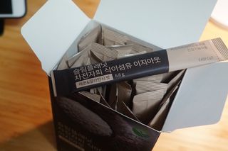 슬림플래닛 차전자피 식이섬유 이지아웃 — 5점을 준 리뷰어가 2021년 4월 올린 사용 사진