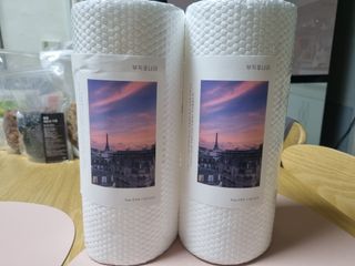 부직포나라 중금속유해물질ZERO 뜯어쓰는 주방 일회용수세미 60매 2매 — 4점을 준 리뷰어가 2022년 9월 올린 사용 사진