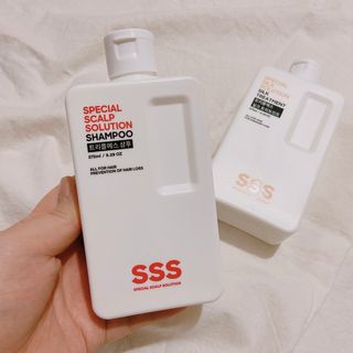 트리플에스 탈모 샴푸 275ml + 실크 트리트먼트 275ml — 3.5점을 준 리뷰어가 2021년 2월 올린 사용 사진