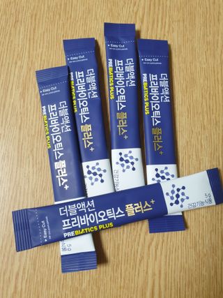 메이준뉴트리 더블액션 프리바이오틱스 플러스+ — 5점을 준 리뷰어가 2021년 4월 올린 사용 사진