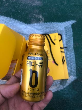 발그레 소주잔 증정, 숙취해소 레디큐 스페셜 에디션 — 5점을 준 리뷰어가 2021년 2월 올린 사용 사진