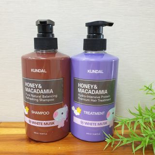 쿤달 [KUNDAL 공식] 프리미엄 헤어 케어 스페셜 세트 샴푸 500ml &amp; 트리트먼트 500ml — 5점을 준 리뷰어가 2021년 3월 올린 사용 사진