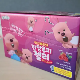 [팔도] 잔망루피젤리 믹스베리맛 42g 8개 — 5점을 준 리뷰어가 2022년 1월 올린 사용 사진