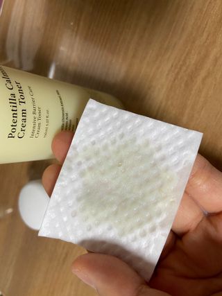 키노닉스 포텐틸라 카밍 크림 토너 — 5점을 준 리뷰어가 2021년 9월 올린 사용 사진