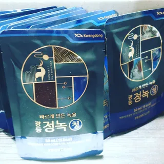 광동생활건강 [광동] 바르게 만든 녹용, 광동정녹청 30포. — 4.5점을 준 리뷰어가 2023년 2월 올린 사용 사진