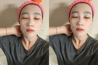 태그스킨 4스텝 주름개선 피부미백 영양 마스크팩 3개 세트(최신버전) — 5점을 준 리뷰어가 2022년 5월 올린 사용 사진