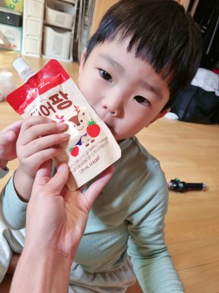[몸엔용] 우리 아이 건강간식, 달콤한 녹용곤약젤리 디어팡 4종 — 5점을 준 리뷰어가 2021년 11월 올린 사용 사진