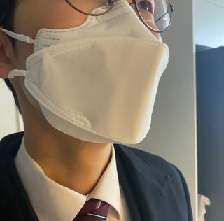 포그프리 김서림방지 마스크 KF94 10매 — 4점을 준 리뷰어가 2022년 1월 올린 사용 사진