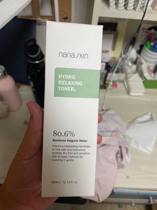 나나스킨 하이드로릴렉싱토너 — 5점을 준 리뷰어가 2021년 6월 올린 사용 사진