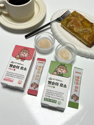 아이비웰니스 빵순이 효소 키위맛 7포 + 석류맛 7포 (총 14포, 2주분) — 5점을 준 리뷰어가 2022년 10월 올린 사용 사진