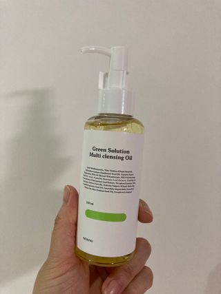 [녹산] 그린 솔루션 멀티 클렌징 오일 + 그린 솔루션 멀티 바디 미스트 — 5점을 준 리뷰어가 2022년 11월 올린 사용 사진