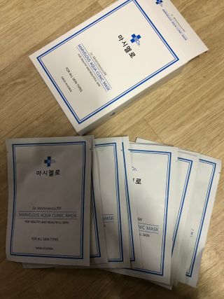 닥터마시멜로 닥터마스멜로 마블러스 아쿠아 클리닉 마스크 — 4.5점을 준 리뷰어가 2021년 3월 올린 사용 사진
