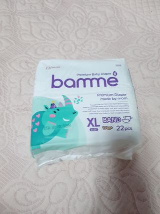 오브맘 밤 프리미엄 아기 기저귀 팬티형 밴드형 — 5점을 준 리뷰어가 2020년 12월 올린 사용 사진