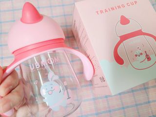 유비맘 트라이탄 코니빨대컵_컬러 랜덤 발송 — 4.5점을 준 리뷰어가 2021년 1월 올린 사용 사진