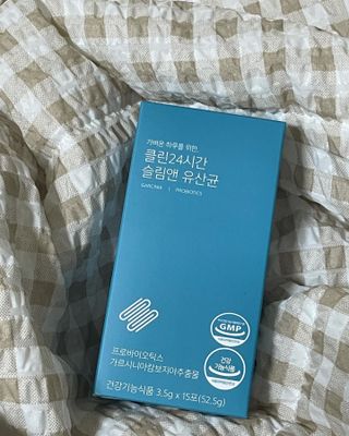 클린24시간 슬림앤유산균 1박스 (3.5g X 15포) — 5점을 준 리뷰어가 2022년 7월 올린 사용 사진