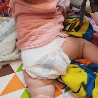 오브맘 밤 프리미엄 아기 기저귀 팬티형 밴드형 — 4.5점을 준 리뷰어가 2020년 12월 올린 사용 사진