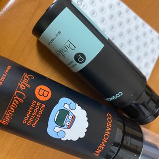 코스모먼트 부스티모 부스팅샴푸60ml + 비듬세정 진정샴푸50ml — 4점을 준 리뷰어가 2021년 11월 올린 사용 사진