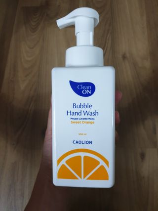 카오리온코스메틱스 클린온 버블 핸드 워시 500ml — 5점을 준 리뷰어가 2021년 8월 올린 사용 사진