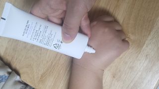 바노바기 코스메틱 바노바기 밀크씨슬 리페어 시카 선스크린 플러스 50ml — 5점을 준 리뷰어가 2023년 3월 올린 사용 사진
