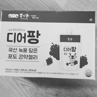 [몸엔용] 우리 아이 건강간식, 달콤한 녹용곤약젤리 디어팡 4종 — 4점을 준 리뷰어가 2021년 8월 올린 사용 사진