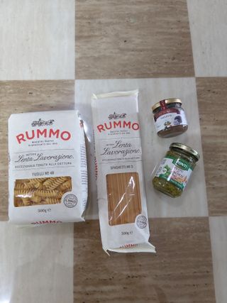 이탈리안 프리미엄 파스타 룸모 Rummo 파스타 2종 + 바질 페스토 + 블랙 트러플 페이스트 — 5점을 준 리뷰어가 2021년 7월 올린 사용 사진