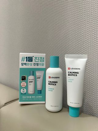 리더스코스메틱 리더스 카밍 바이오틱스 #1등 진정 기획세트 [에센스 워터150ml + 크림 마스크80ml] — 4.5점을 준 리뷰어가 2022년 9월 올린 사용 사진