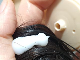 썸헤어 / SUMHAIR 썸헤어 프로틴 리치 머랭 트리트먼트 극손상모 전용 케어 — 4점을 준 리뷰어가 2021년 4월 올린 사용 사진