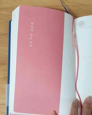 응원과 위로가 필요한 당신에게  리훈 하고싶은말 스터디 플래너 — 5점을 준 리뷰어가 2021년 3월 올린 사용 사진