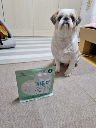 My Pet Care 천연단백질 눈건강에 개좋아 — 5점을 준 리뷰어가 2021년 3월 올린 사용 사진