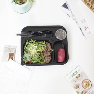 참살이도시락 작심삼일 샐러드도시락 3개 맛보기 새벽배송 또는 택배배송 — 3점을 준 리뷰어가 2021년 9월 올린 사용 사진
