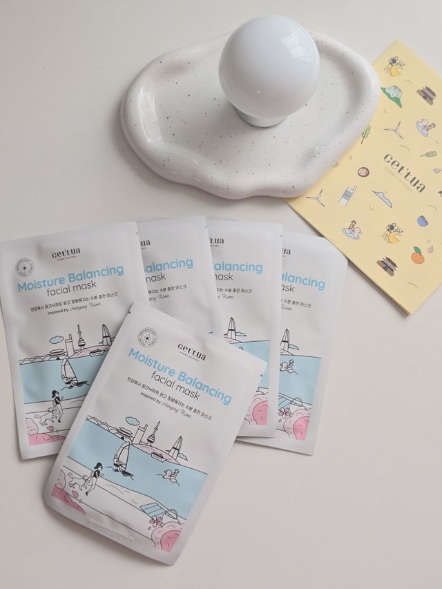 [세뚜아] 모이스처 밸런싱 페이셜 마스크 Cettua Moisture Balancing Facial Mask 5매 리뷰 사진
