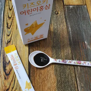 [이뮤니티플러스]우리아이 면역오키, 건강오키 _ 키즈오키 어린이홍삼 10포 1box — 5점을 준 리뷰어가 2022년 2월 올린 사용 사진